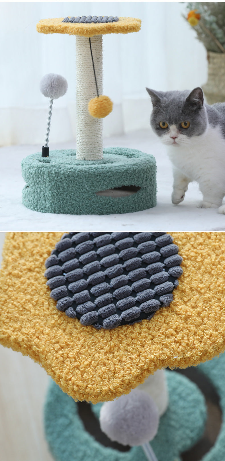 Cat Scratching Board/Cat Tree Multifunctional Post