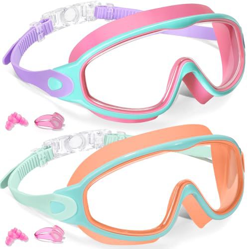 Children's Anti-fog Swimming Goggles w/ Earplugs