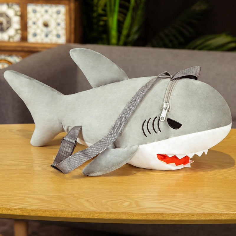 Plush Kids Backpack - Plush Shark