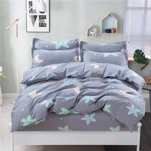 100% Cotton Nordic Bedding Set 4pc (geometric)