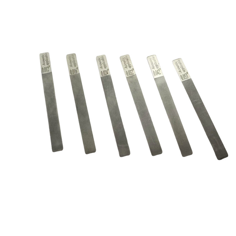 6-Piece Stainless Steel Guitar Fret Files Set