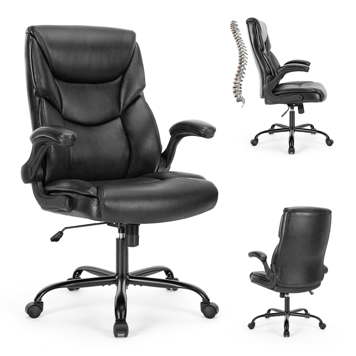 Executive PU Leather High-Back Office Chair