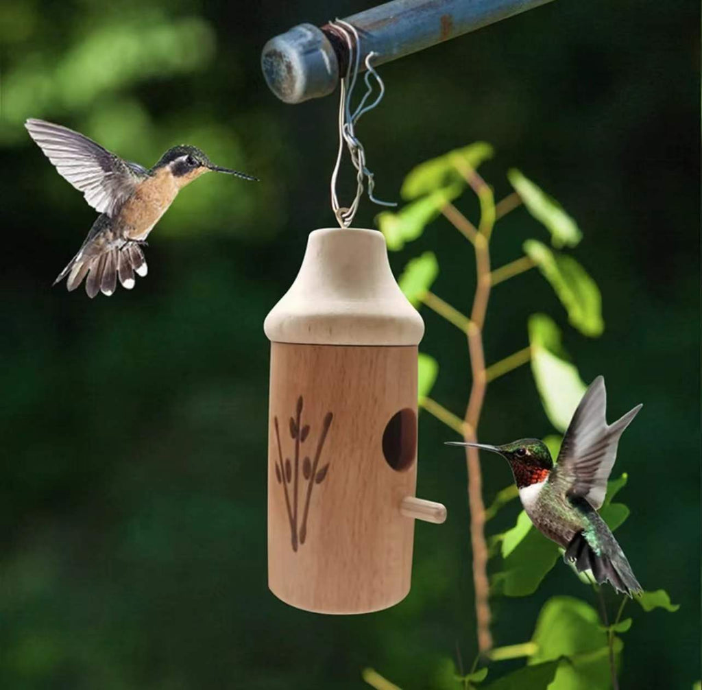 Hummingbird House Resin Bird Feeder