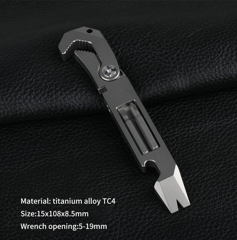 Titanium Alloy EDC Pocket Multi-Function Crowbar
