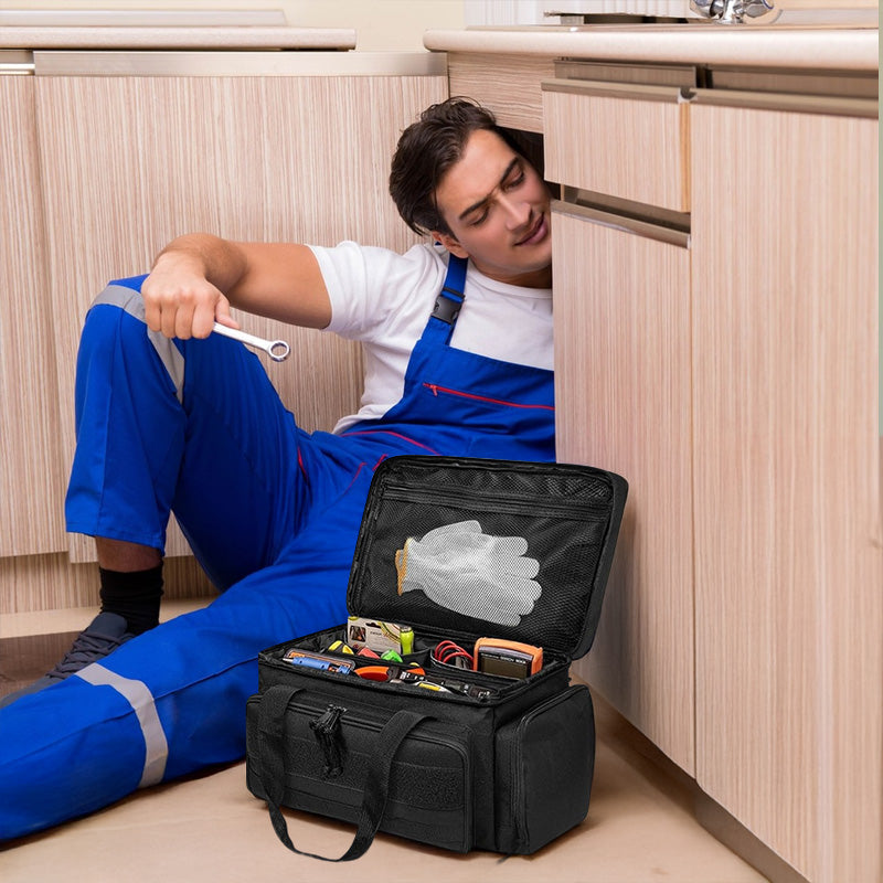 14 Heavy-Duty Tool Bags + Non-Slip Organizer