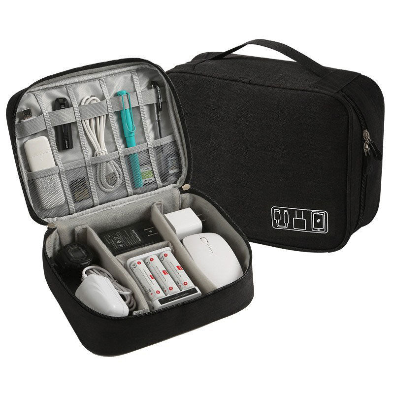 Waterproof Travel Cable Organizer Bag - USB/Charger Pou