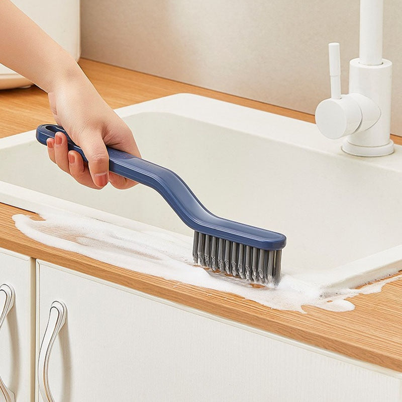 Bathroom Cleaning Brush Floor Crevice/Shoe Two-In-One