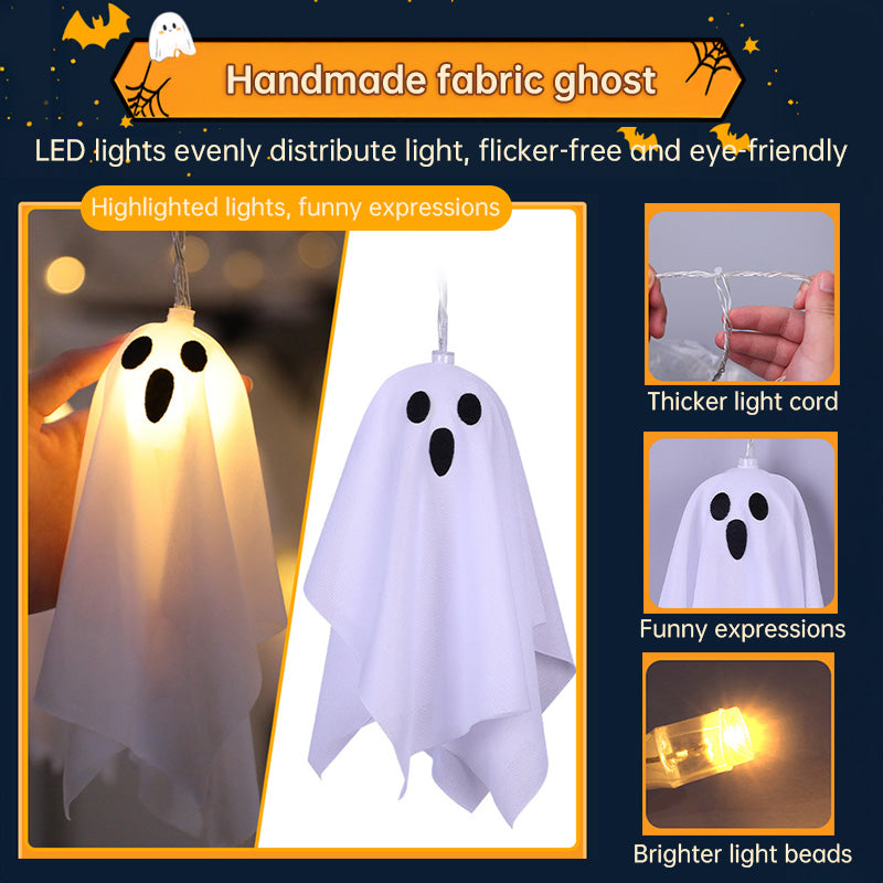Halloween Ghost Lights 8-Mode Waterproof String