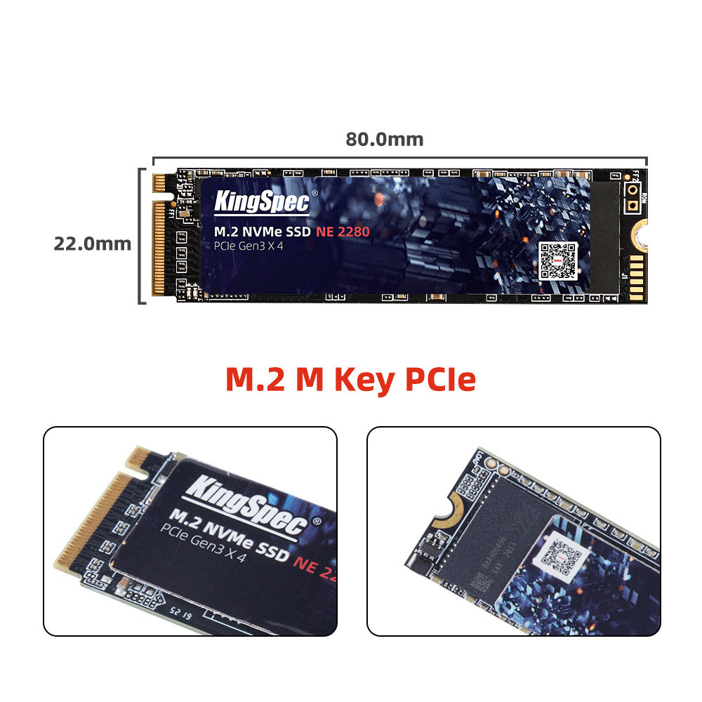 Internal M.2 NVMe SSD 128GB - side