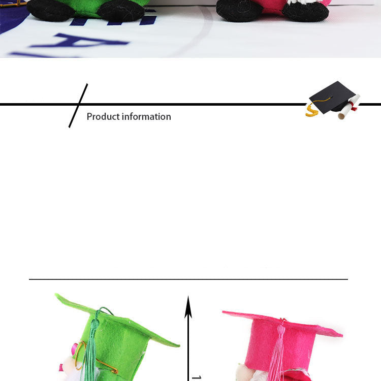 Graduation Gnome Doll Decoration (Bachelor Hat)