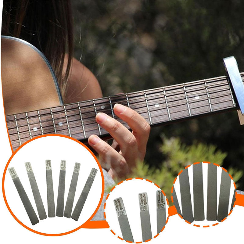 6-Piece Stainless Steel Guitar Fret Files Set