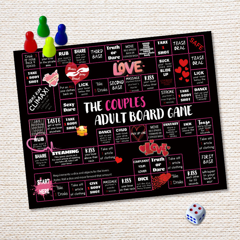 Date Night 2-Player Drinking Board Game