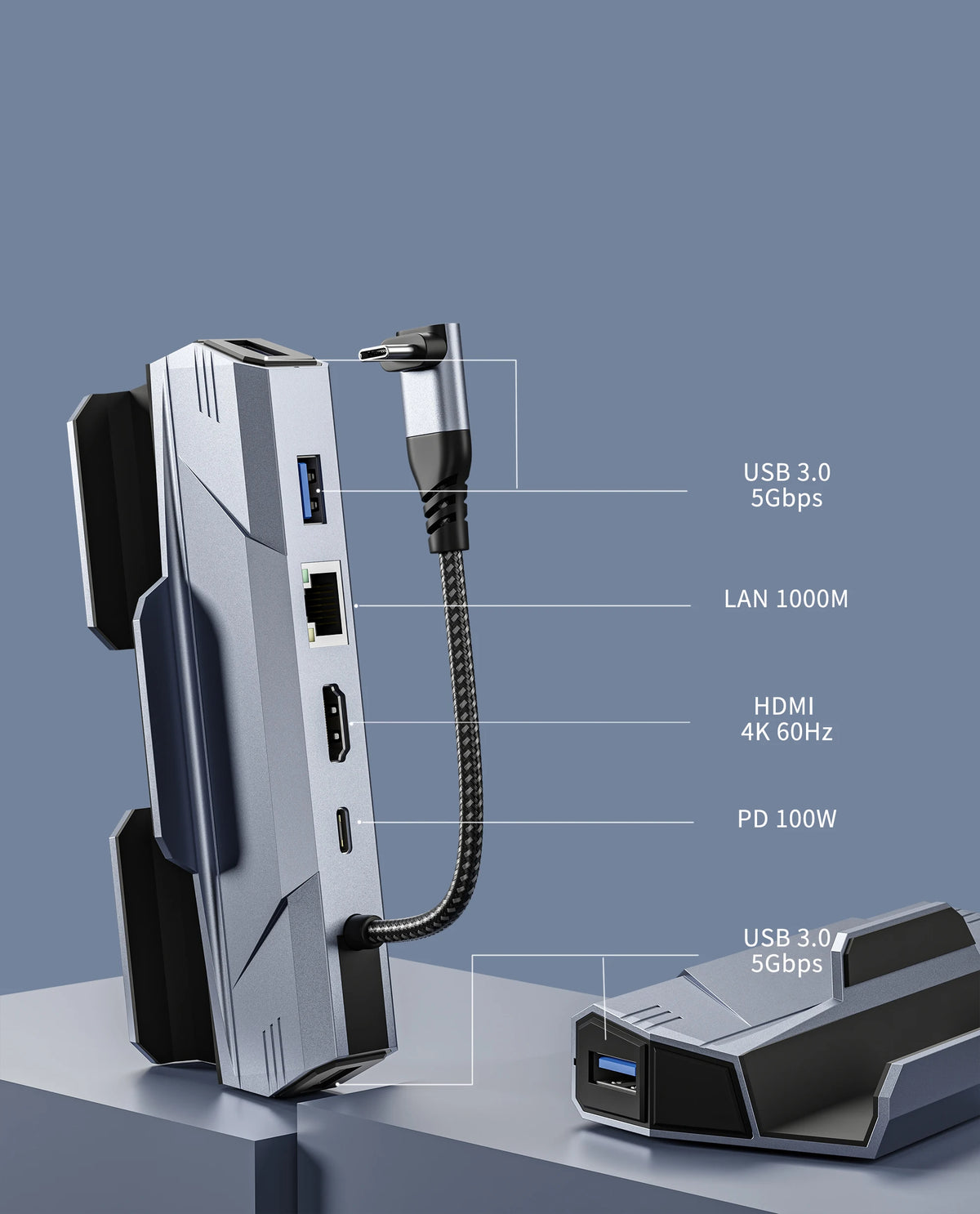 Steam Deck Dock 6-in-1 Docking Station