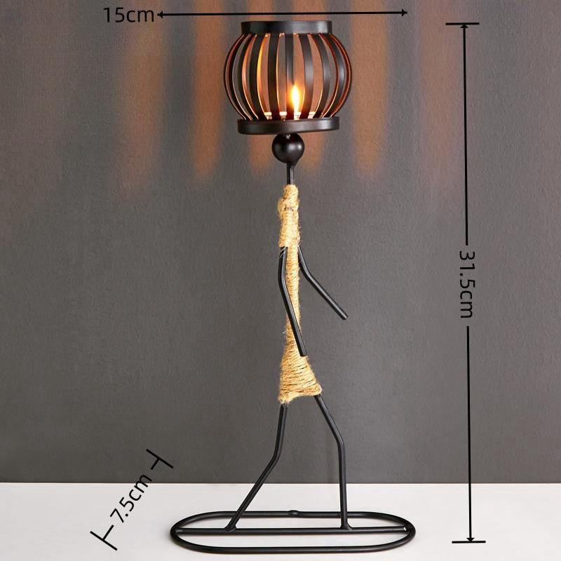 Wrought Iron Candle Holder European-Style