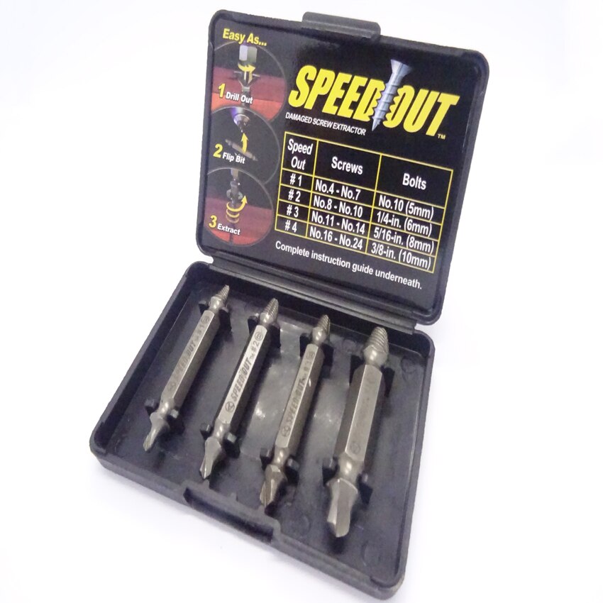 4-Piece Speed-Out Core Drill Bit Set