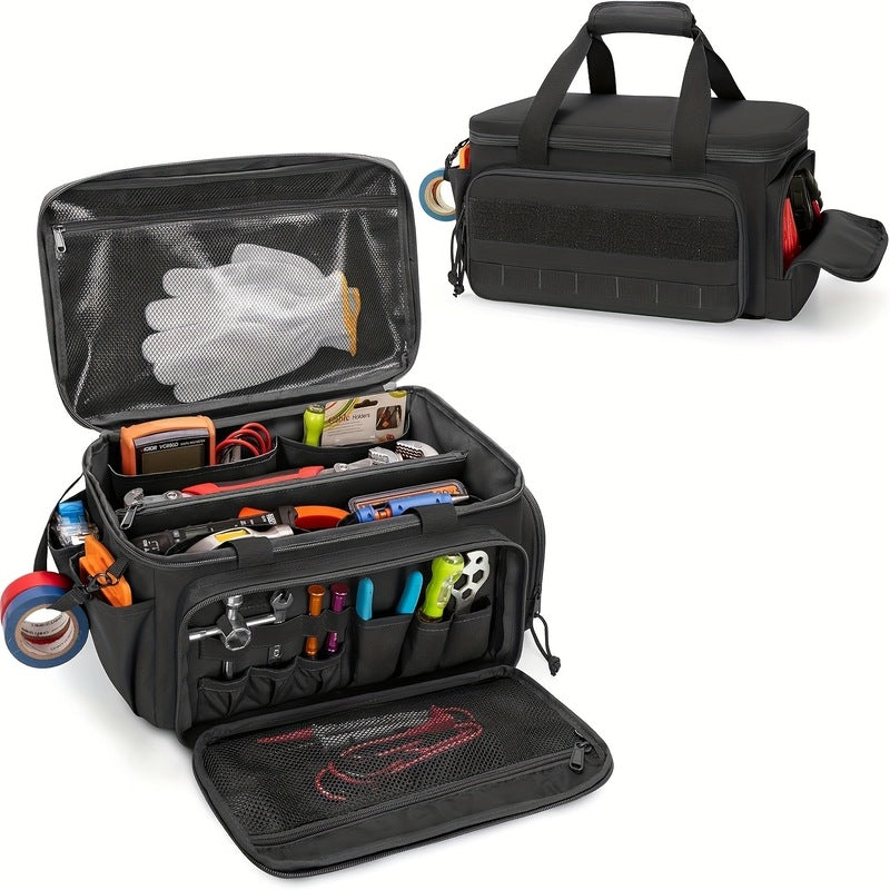 14 Heavy-Duty Tool Bags + Non-Slip Organizer