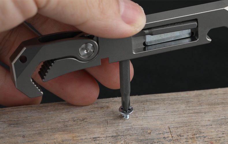 Titanium Alloy EDC Pocket Multi-Function Crowbar