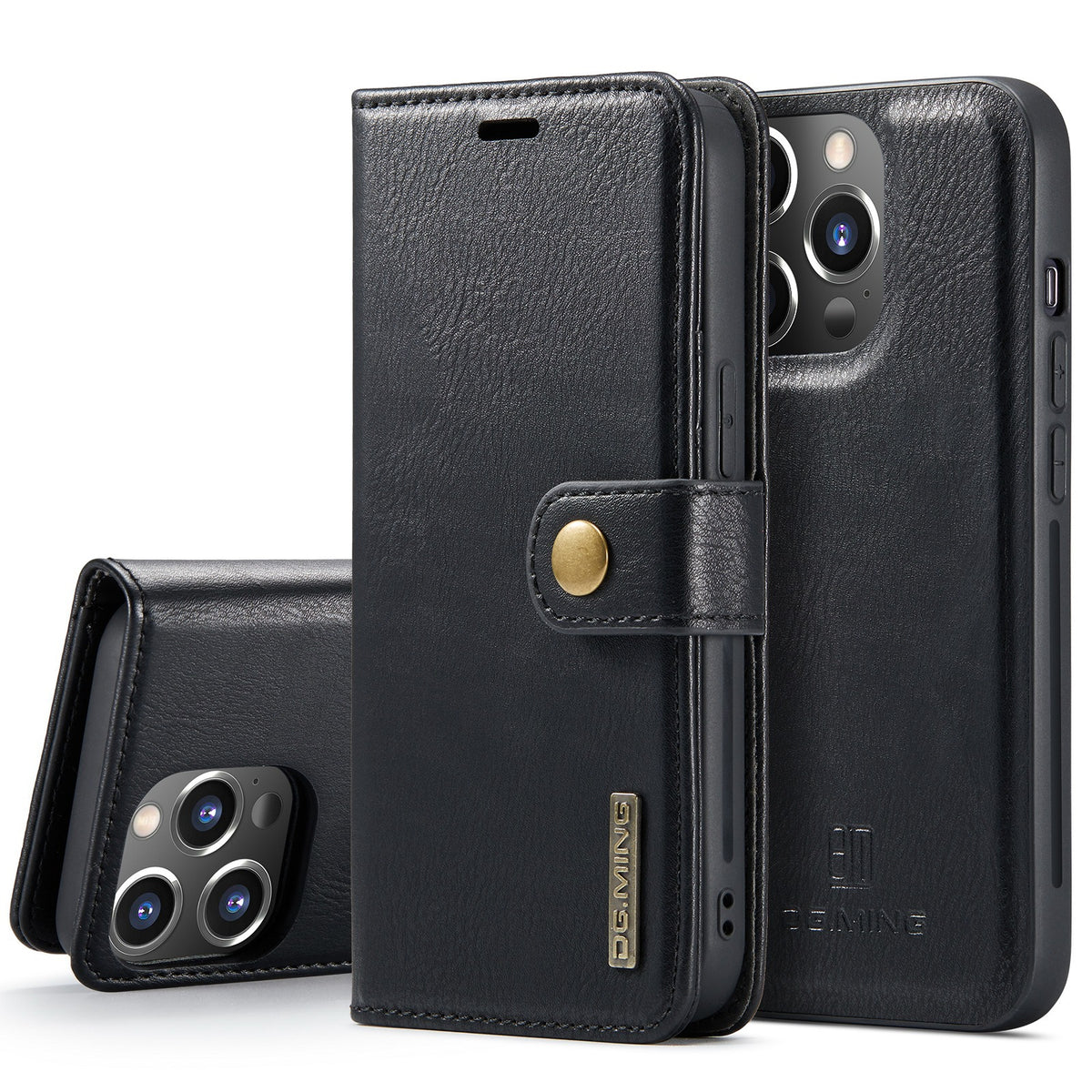 iPhone 14/13 Pro Max Magnetic Split Leather Case