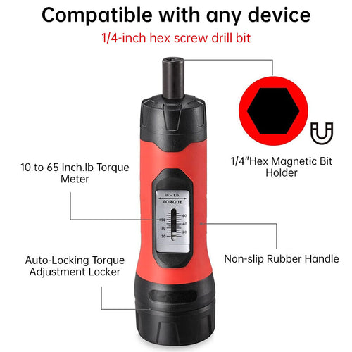 1/4-Inch Drive Preset Torque Screwdriver Set