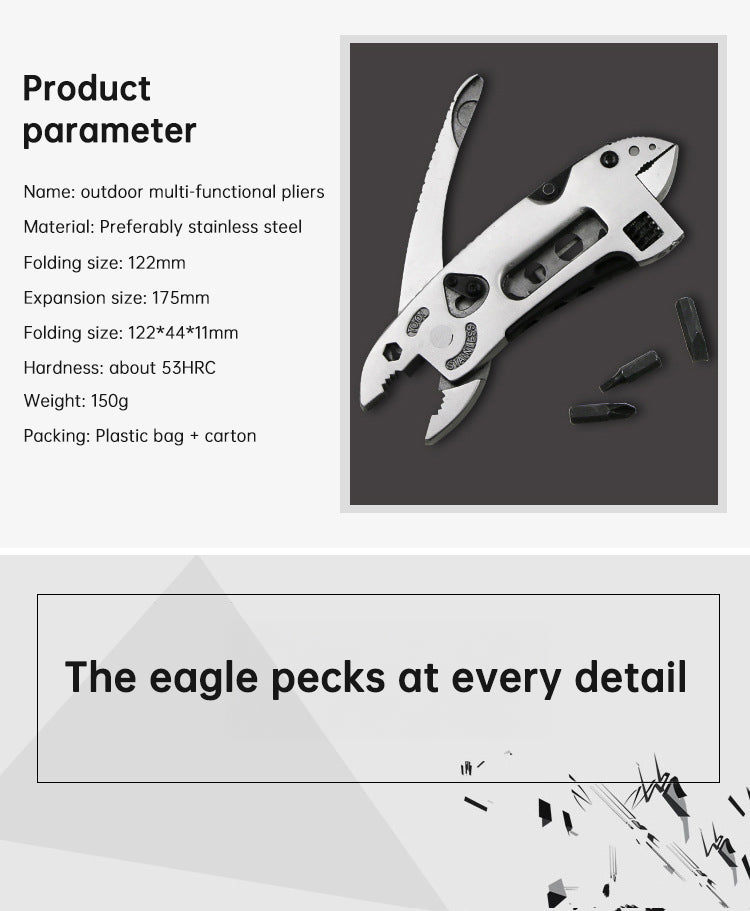 Outdoor Camping Regular Pliers (Multi-Purpose Tool)