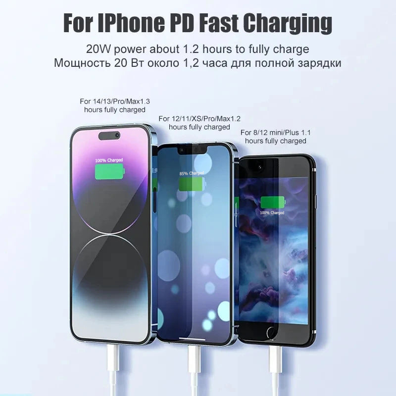 Apple-Compatible PD20W Fast Charging Data Cable 1.8m