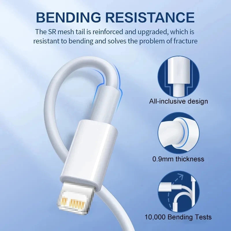 Apple-Compatible PD20W Fast Charging Data Cable 1.8m