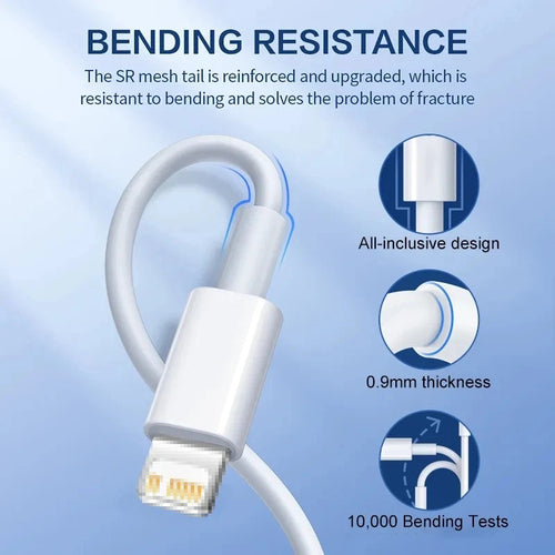 Apple-Compatible PD20W Fast Charging Data Cable 1.8m