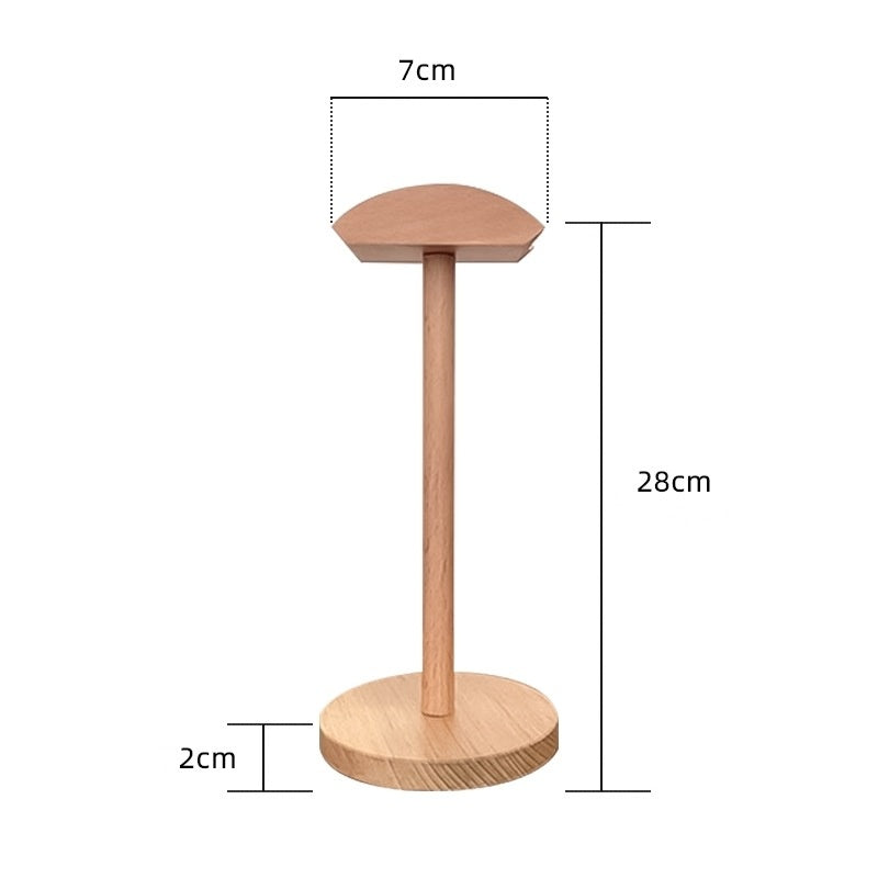 Wooden Headset Stand Desktop Earphone Rack
