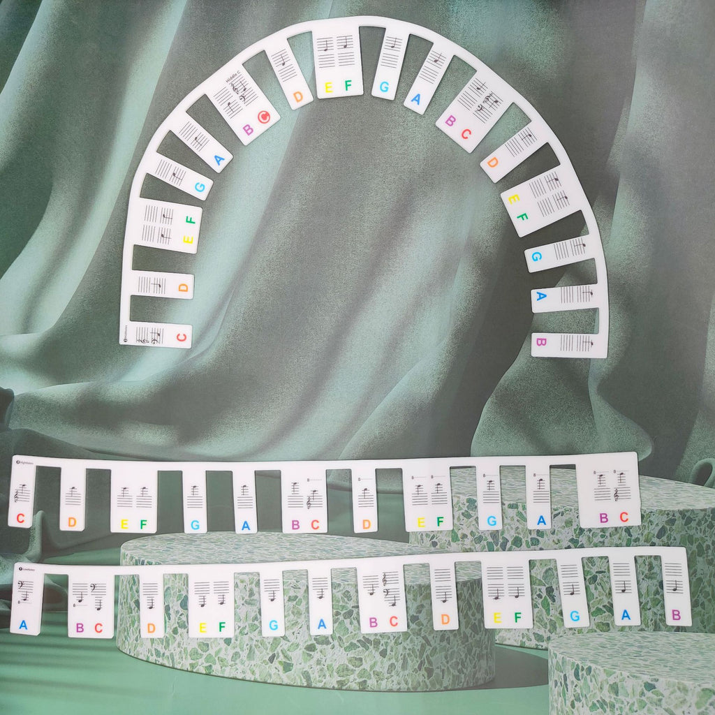 Silicone Piano Stickers 61/88 Keys Note Guide