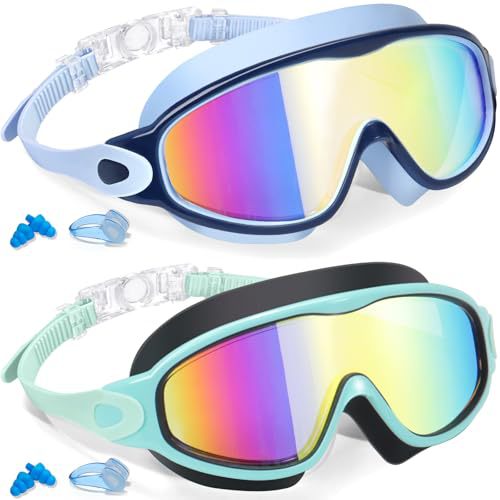 Children's Anti-fog Swimming Goggles w/ Earplugs