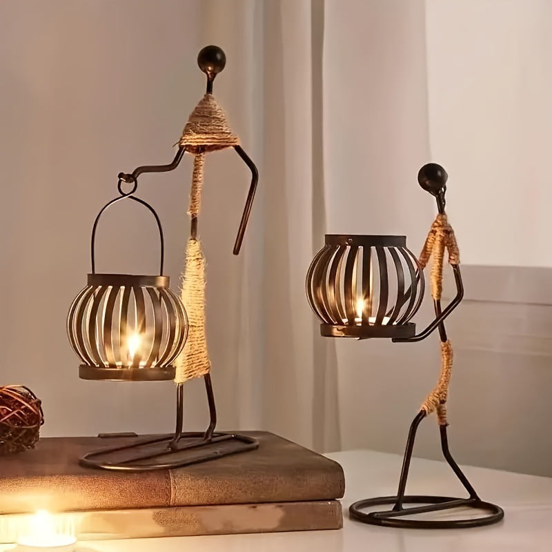 Wrought Iron Candle Holder European-Style