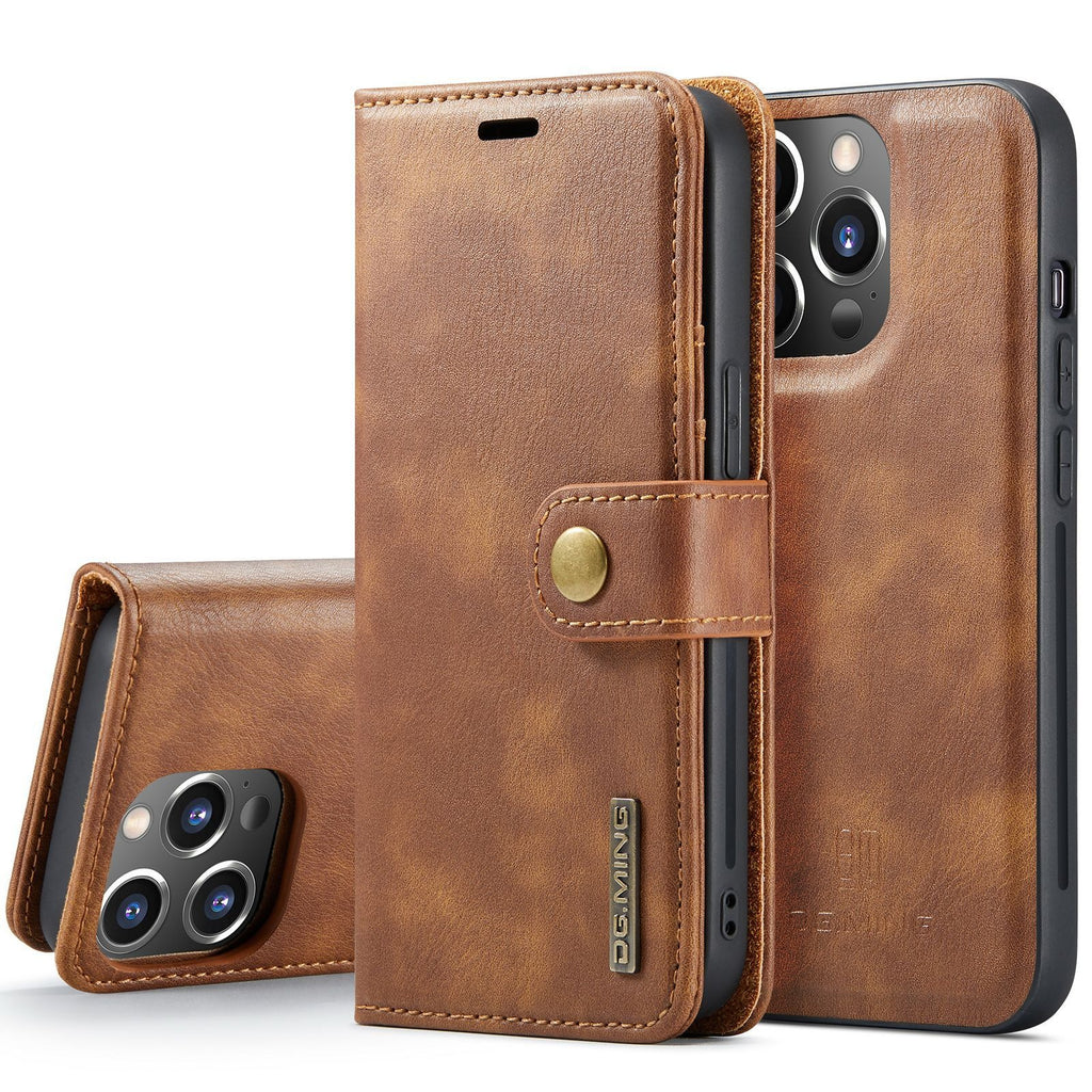 iPhone 14/13 Pro Max Magnetic Split Leather Case