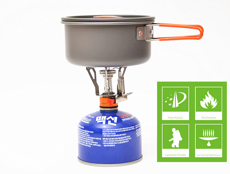 Camping Integrated Mini-Stove Electronic Ignition