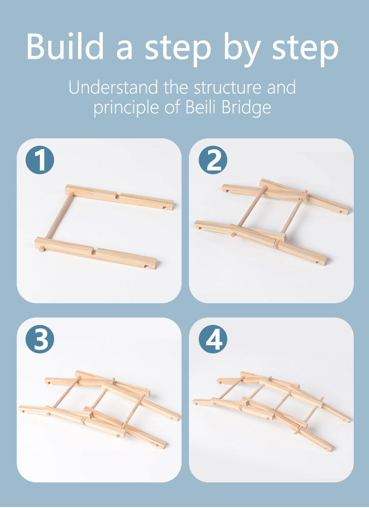 Wooden DIY Beili Bridge Building Blocks