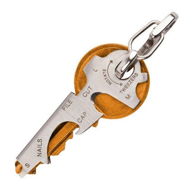 Practical 8-in-1 Multi Tools EDC Keychain