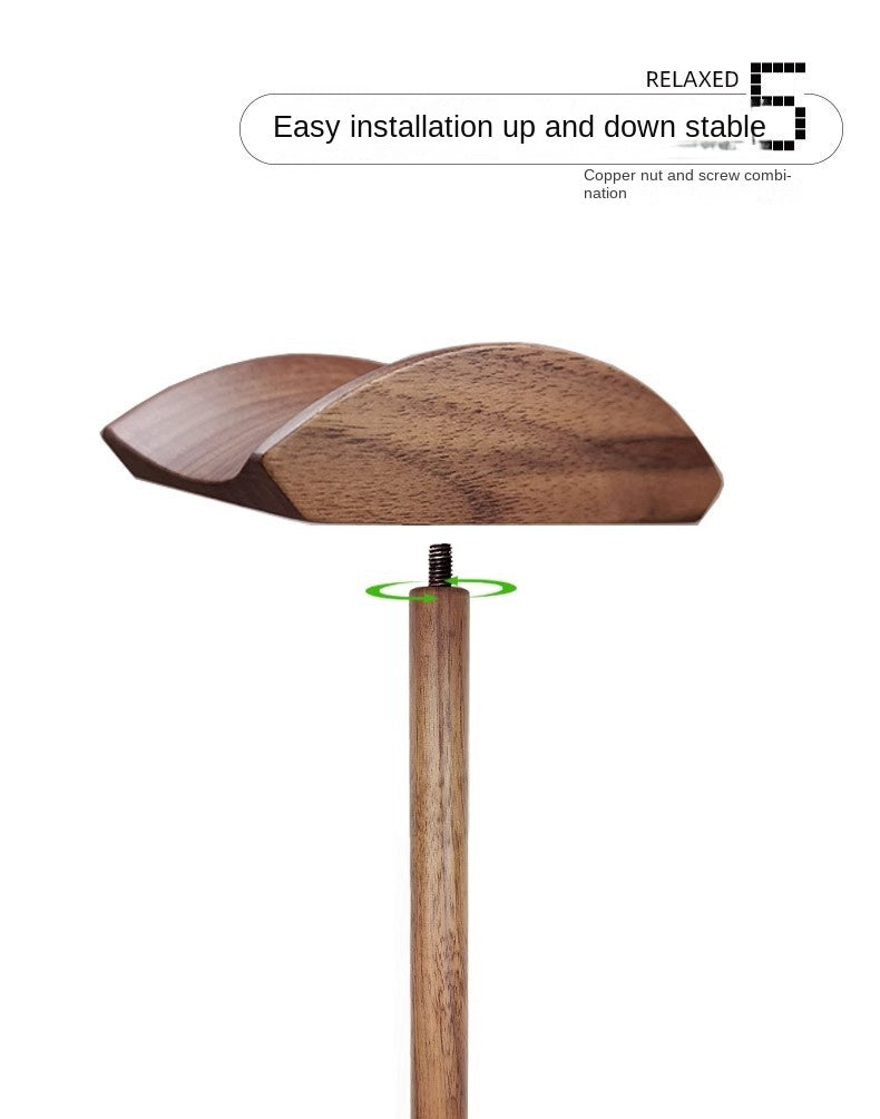 Wooden Headset Stand Desktop Earphone Rack