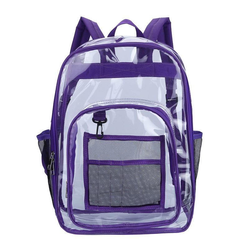 Transparent PVC Backpack Schoolbag