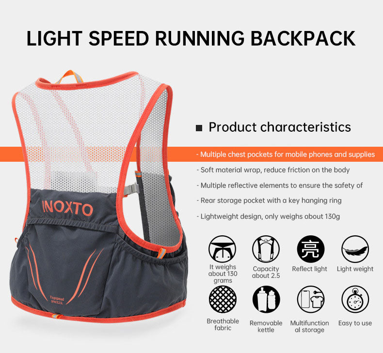 2.5L Waterproof Hydration Vest Backpack
