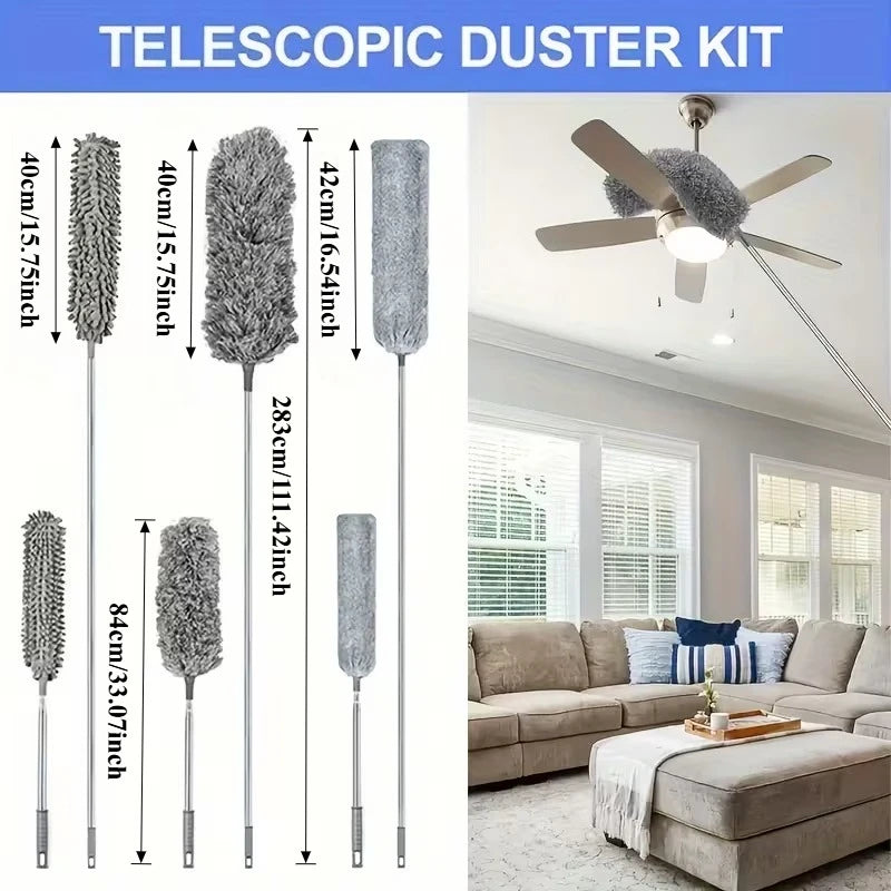 Extendable Microfiber Duster Set
