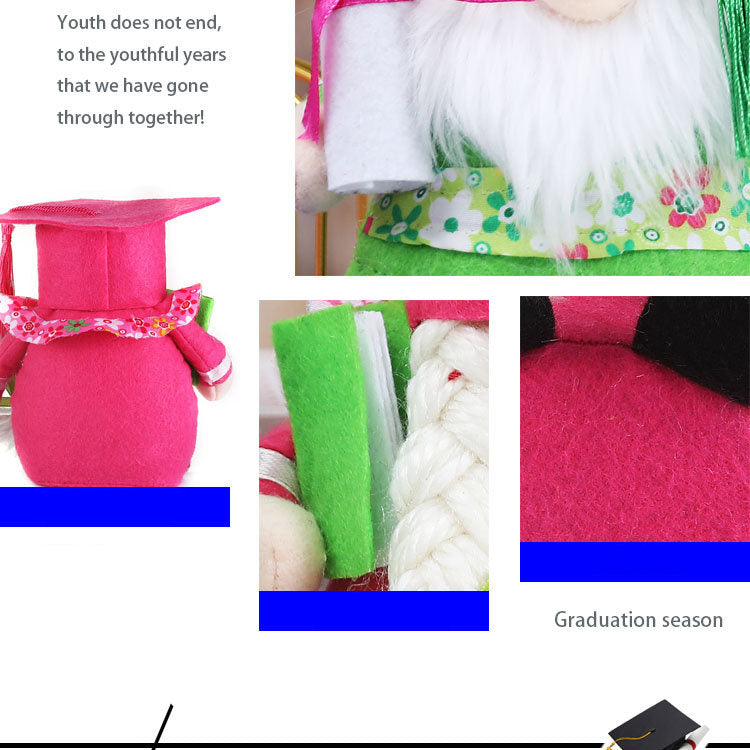 Graduation Gnome Doll Decoration (Bachelor Hat)