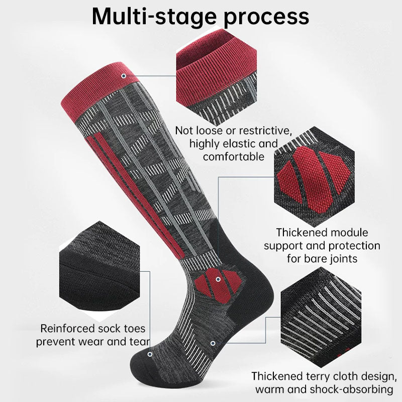 Thermal Merino Wool Socks for Skiing & Hiking
