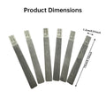 6-Piece Stainless Steel Guitar Fret Files Set