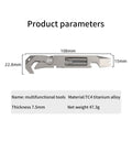 Titanium Alloy EDC Pocket Multi-Function Crowbar