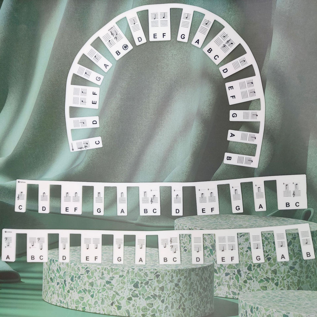Silicone Piano Stickers 61/88 Keys Note Guide