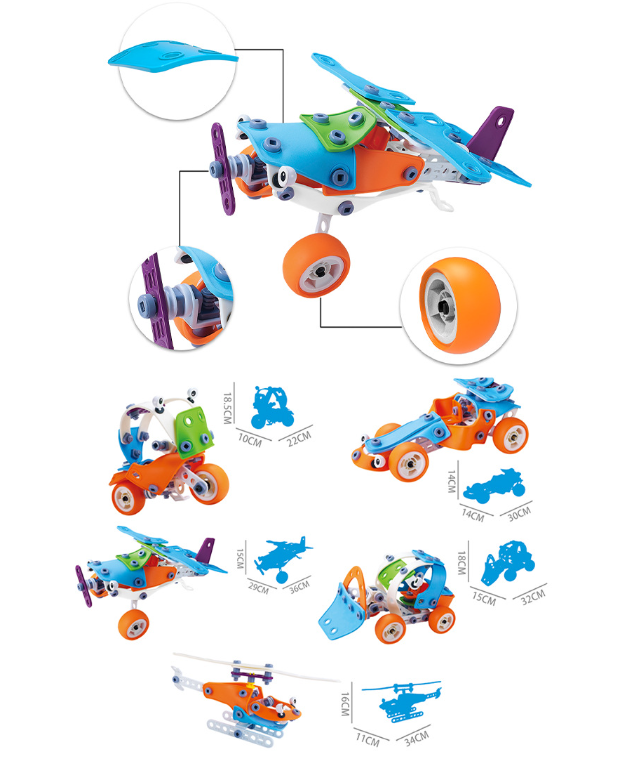 Kids Building Blocks STEM Toys 4+ (sensory set)
