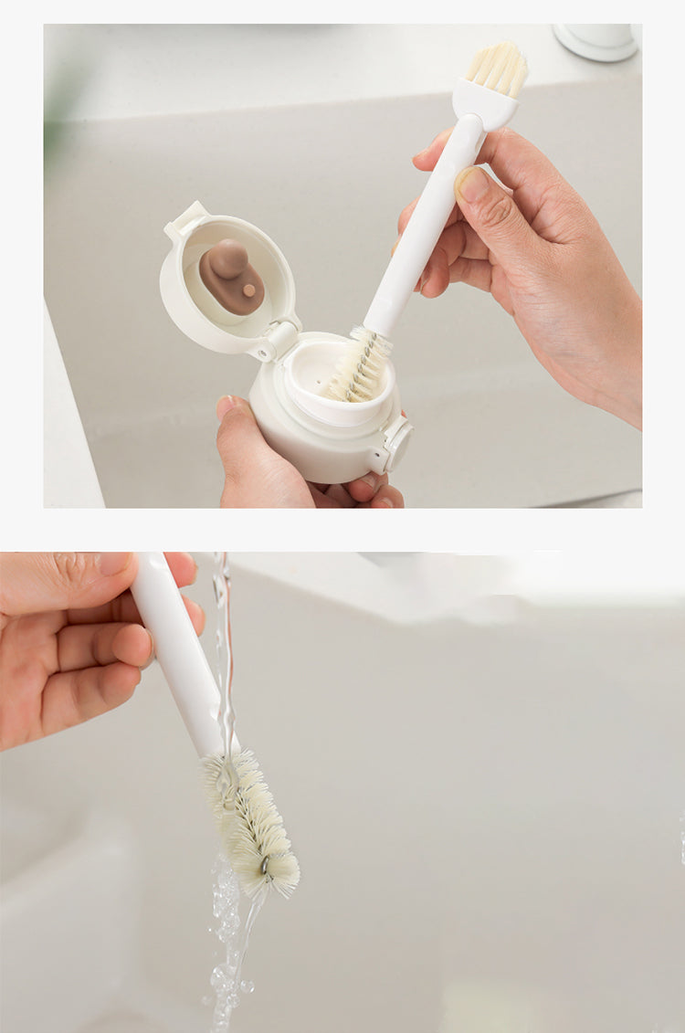 Double Head Cup Cleaning Brush Bottle/Can Lid