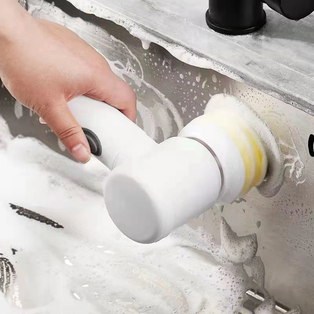 5-in-1 Electric Cleaning Brush USB Bathtub Brush
