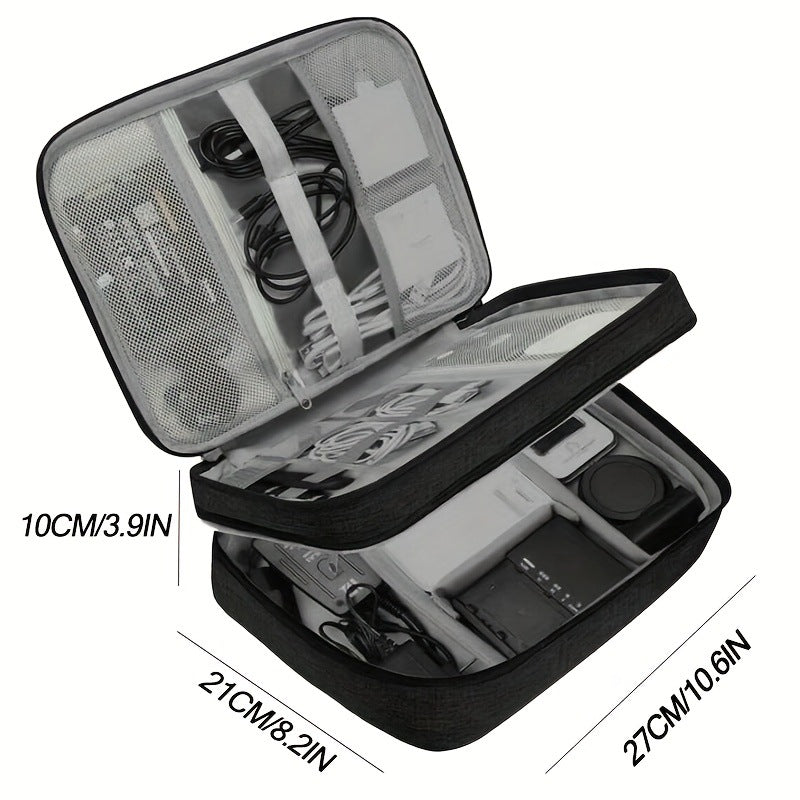 Waterproof Travel Cable Organizer Bag - USB/Charger Pou
