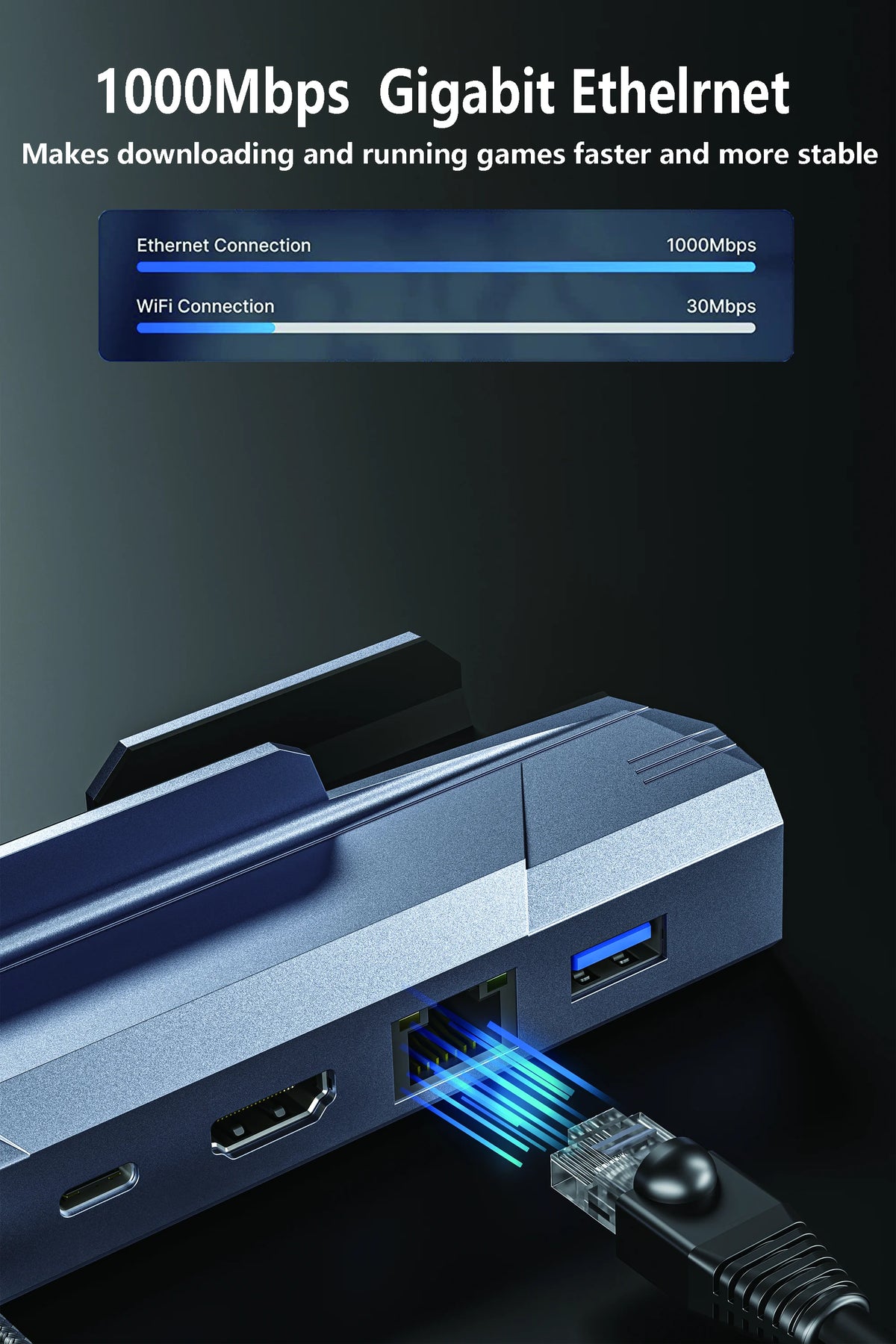 Steam Deck Dock 6-in-1 Docking Station