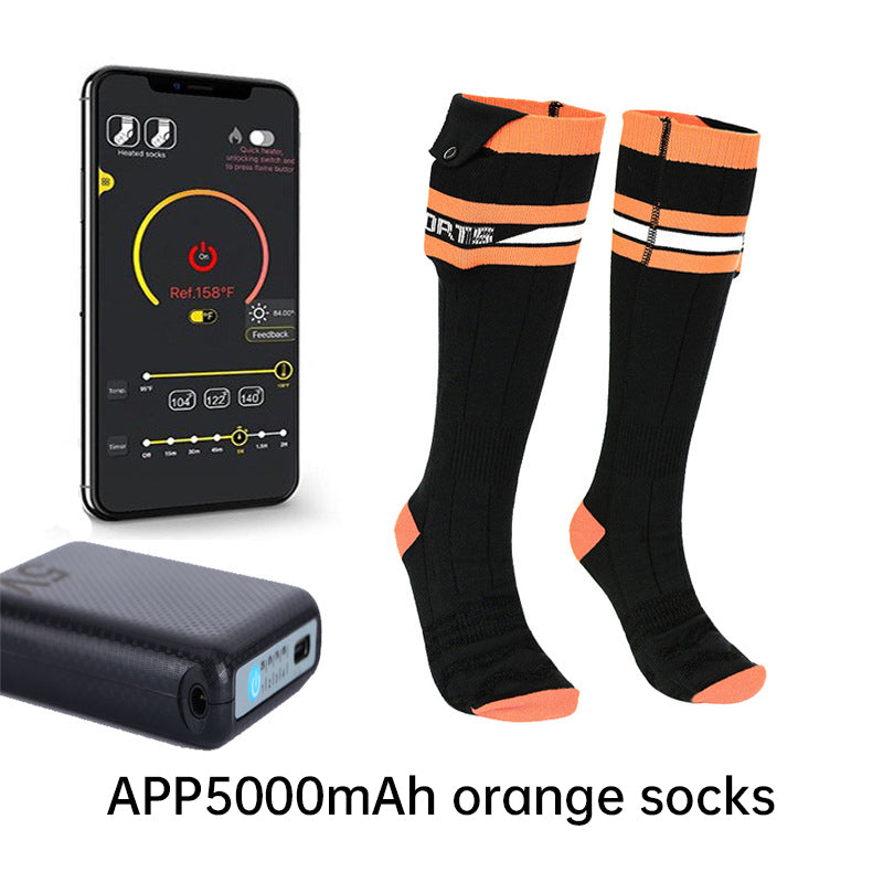 Heated Socks - APP/Bluetooth Remote Control; Rechargeab